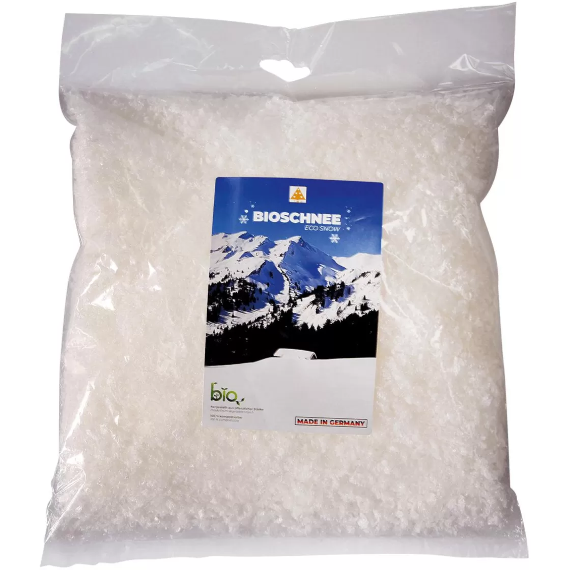 Decoración Dispersa | Decoración De Invierno>DecoWoerner Nieve Orgánica 50g Para 1 Litro De Volumen blanco