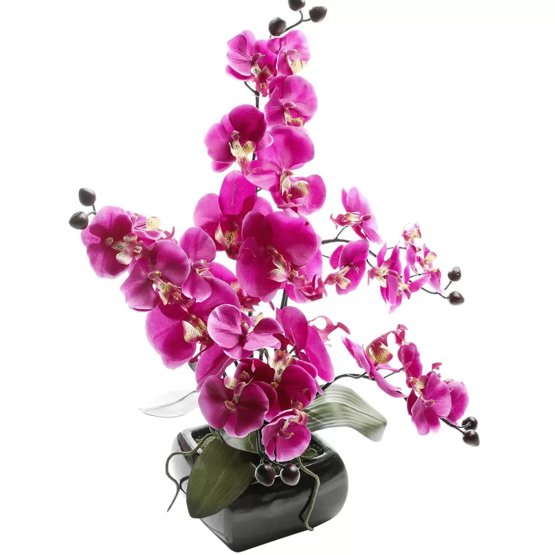 Plantas De Interior | Flores Artificiales>DecoWoerner Orquídea Artificial En Maceta , 40 Cm rosa