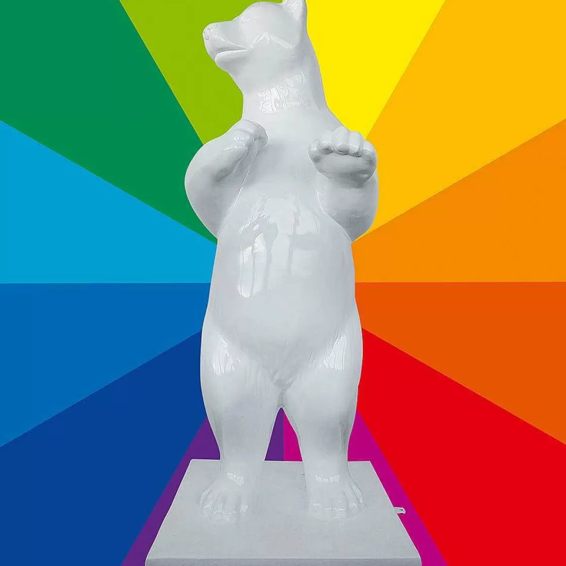 Decoración De Animales | Decoración De Invierno>DecoWoerner Oso Polar Decorativo Color A Elegir, Altura 200 Cm