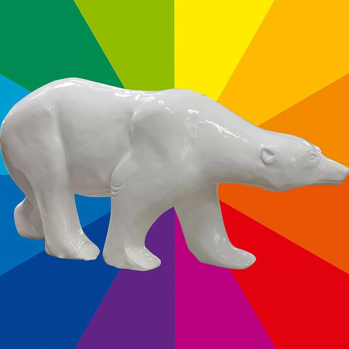 Decoración De Animales | Decoración De Invierno>DecoWoerner Oso Polar Decorativo Color A Elegir, Longitud 230 Cm