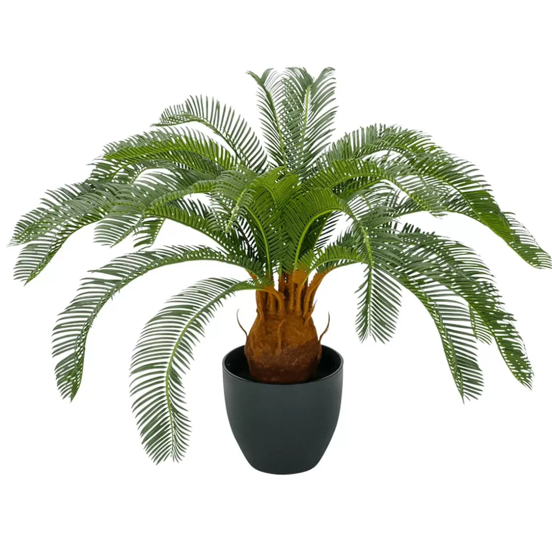 Árboles Artificiales>DecoWoerner Palmera Artificial Cycas En Maceta Lista 65 Cm verde