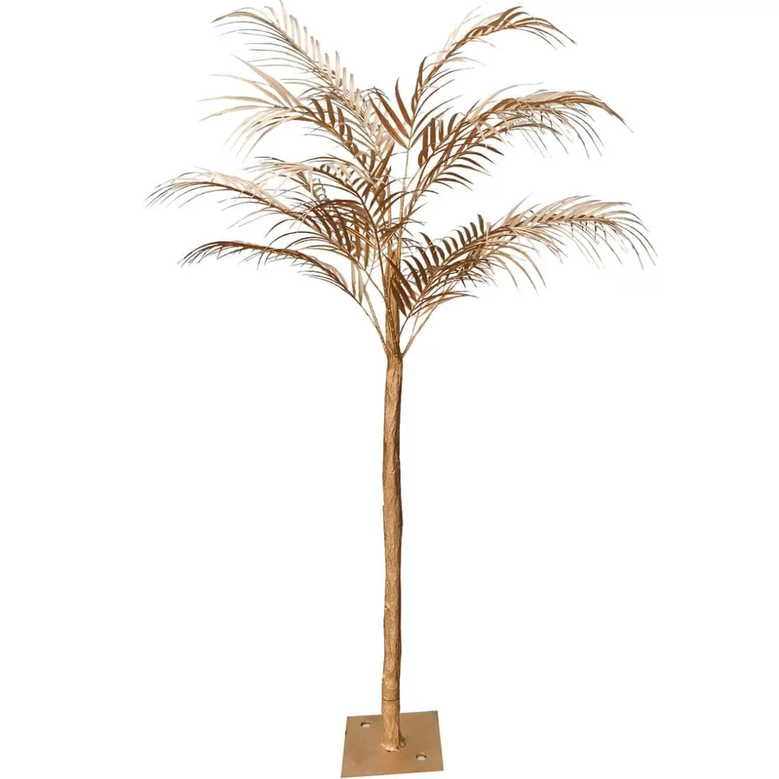 Árboles Artificiales>DecoWoerner Palmera Artificial Decorativa, 140 Cm, Dorada oro
