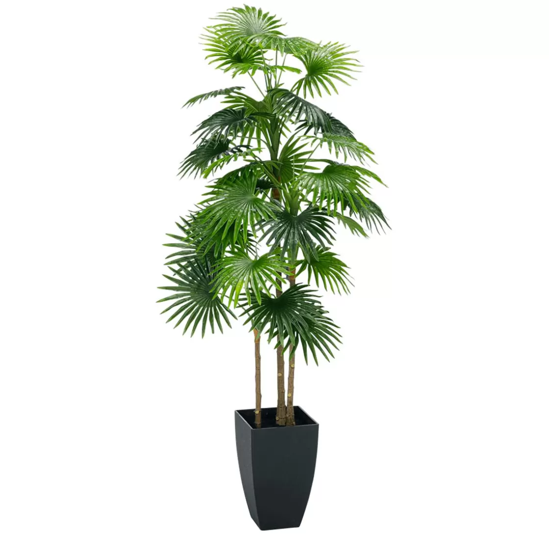 Árboles Artificiales>DecoWoerner Palmera Artificial En Maceta Lista 105 Cm verde