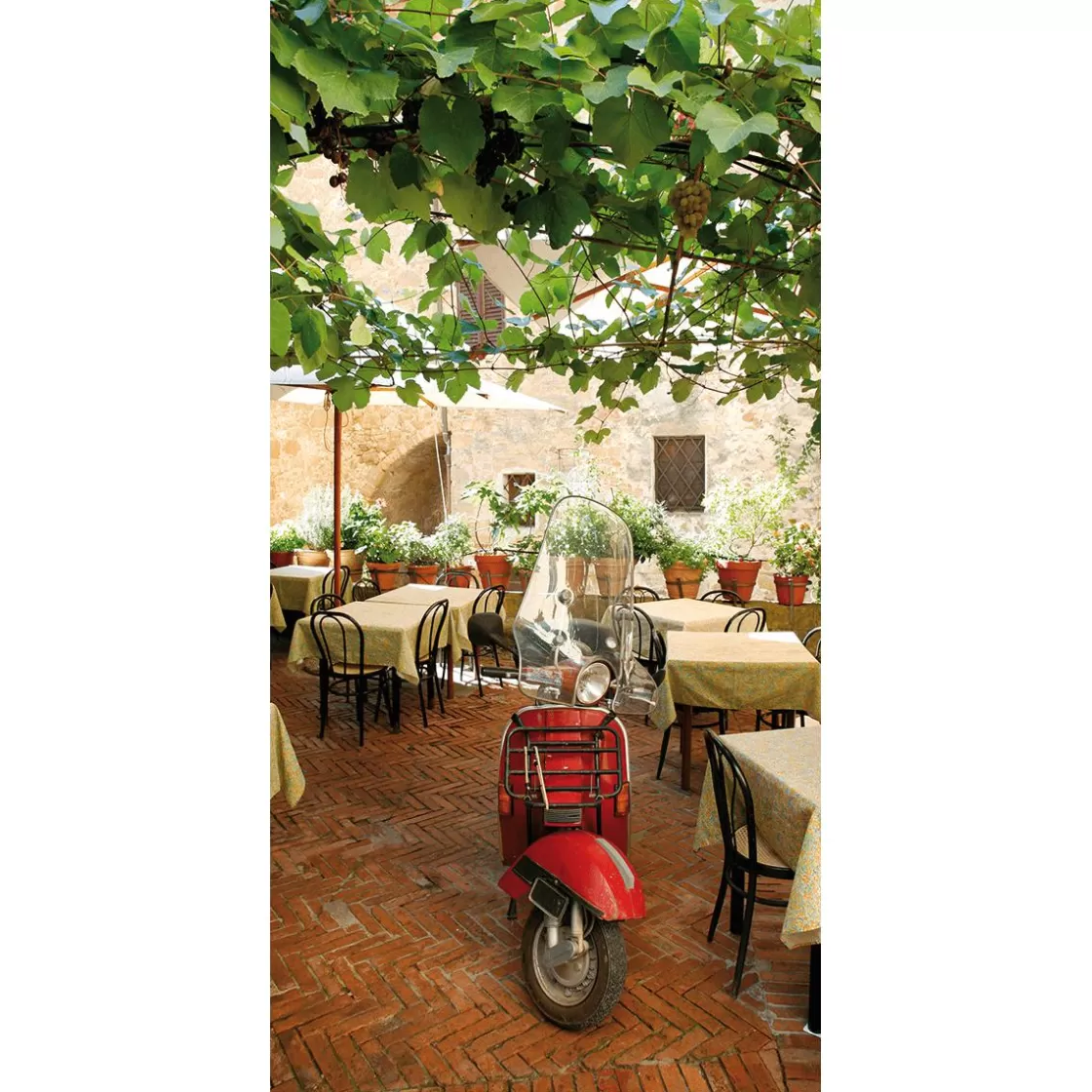 Decoración De Verano | Pancartas De Verano>DecoWoerner Pancarta De Tela Ignífuga "Vespa Roja" De Tela De Bandera 100 X 200 Cm rojo