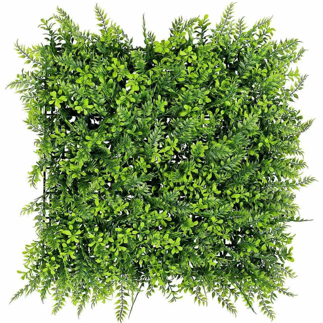 Decoración De Verano | Paredes De Plantas>DecoWoerner Panel De Helecho Y Arbusto Artificial, 50 X 50 Cm verde