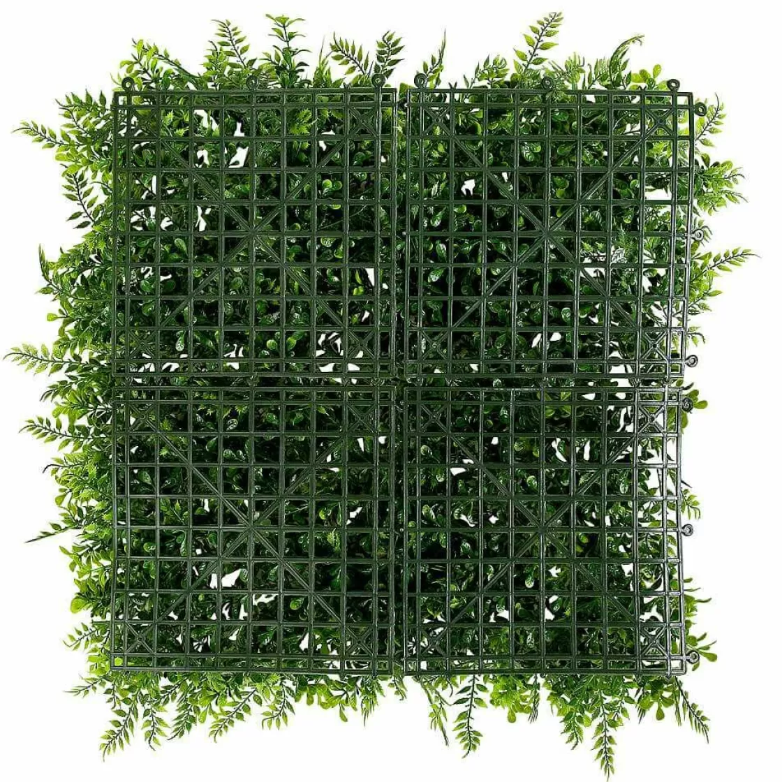 Decoración De Verano | Paredes De Plantas>DecoWoerner Panel De Helecho Y Arbusto Artificial, 50 X 50 Cm verde