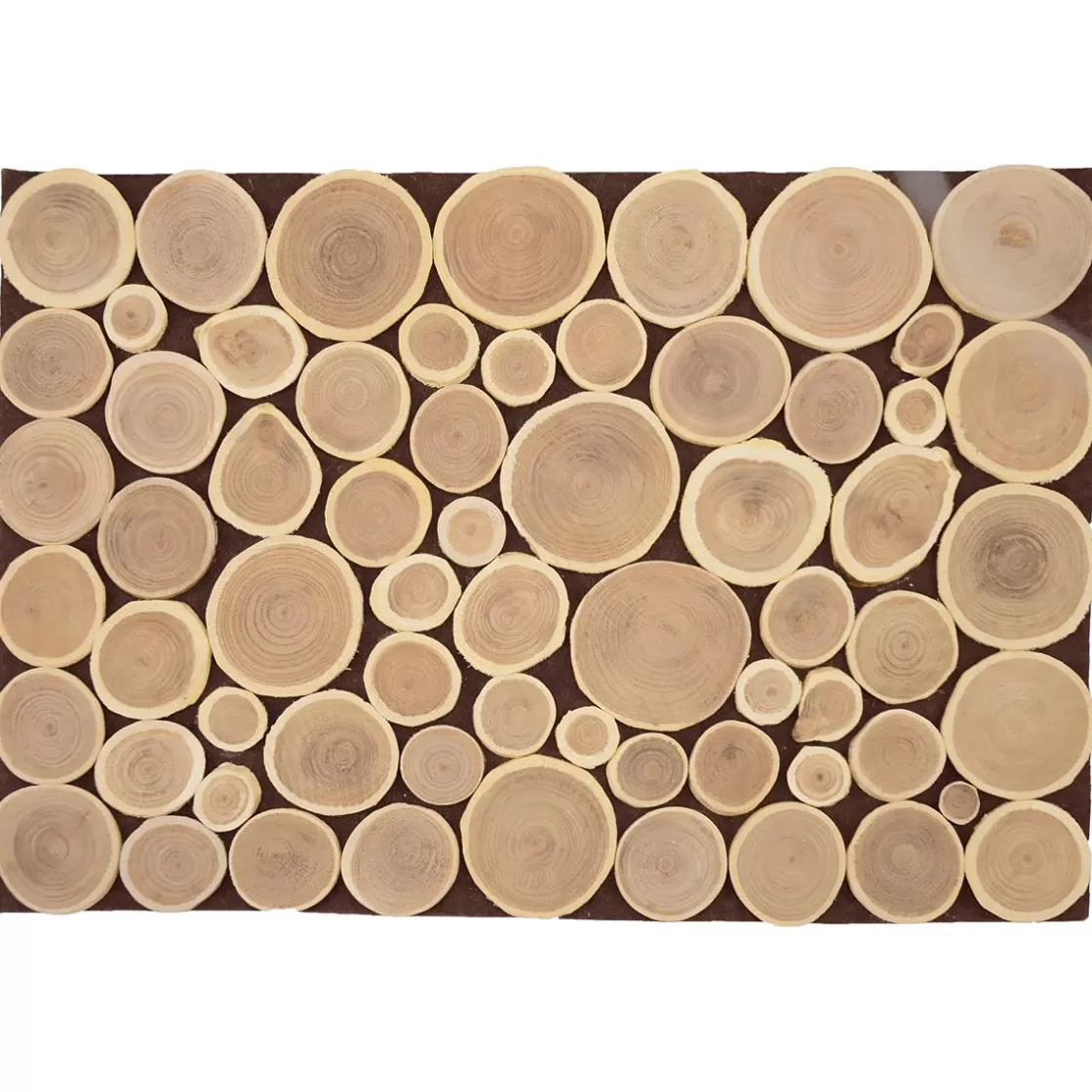 Decoración Natural | Decoración Temática>DecoWoerner Paneles De Disco De Madera En Dos Tamaños Madera natural