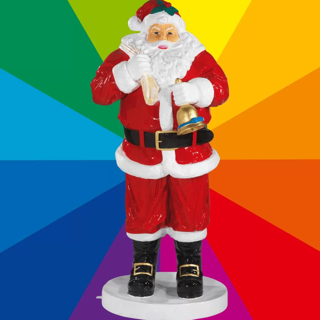 Decoración Navideña Xxl>DecoWoerner Papá Noel Con Color Personalizado 180 Cm