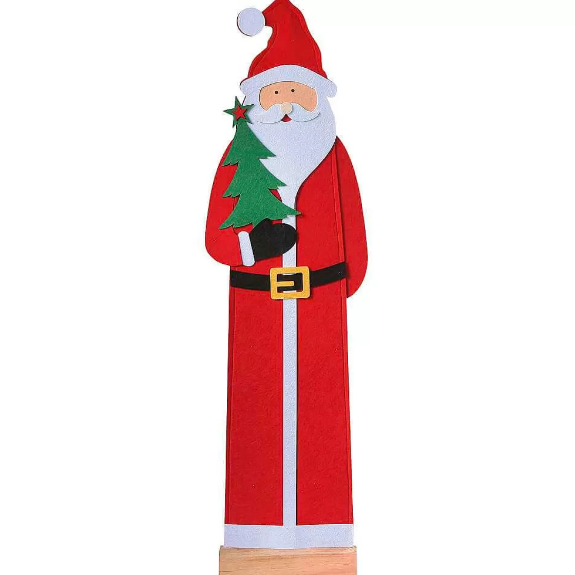Figuras De Navidad>DecoWoerner Papá Noel Decorativo Fieltro 38 Cm , 3 Piezas rojo