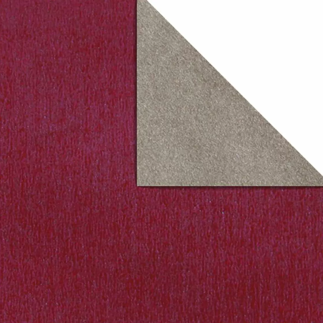 Papel De Regalo>DecoWoerner Papel De Regalo Bicolor 70 Cm, 250 M, Baya plata