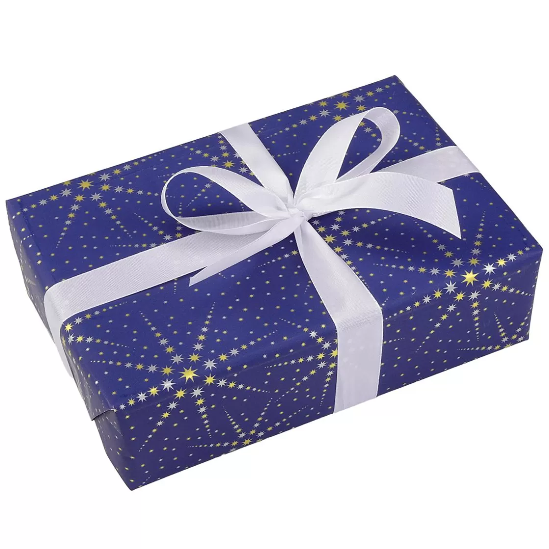 Papel De Regalo>DecoWoerner Papel De Regalo Estrellas / Dorado / Plateado azul