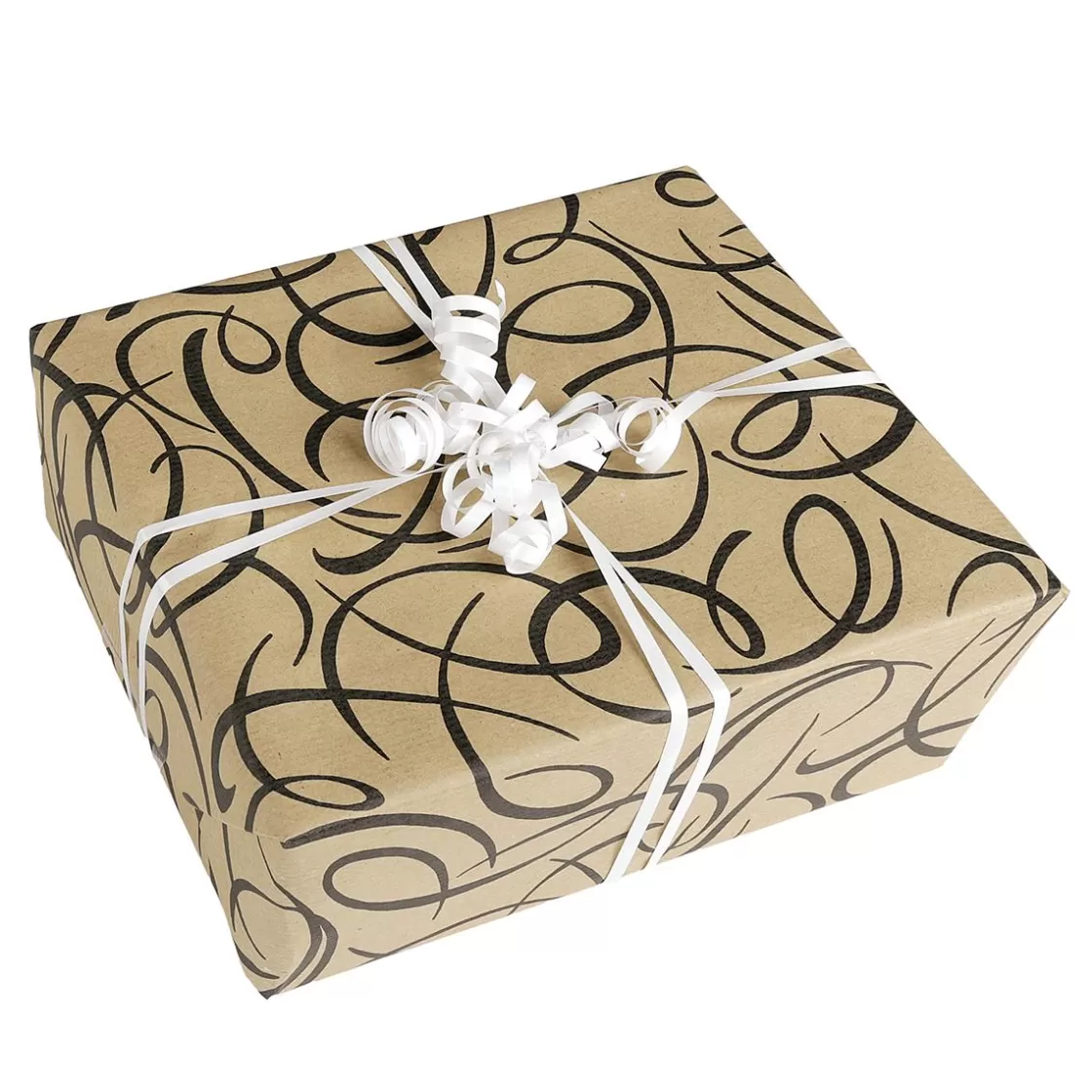 Papel De Regalo>DecoWoerner Papel De Regalo Kringel Marrón / Negro, 70cm Ancho, Rollo De 40 M