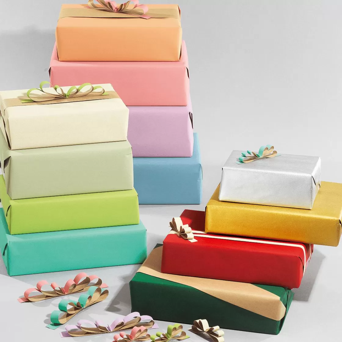 Go Green - Envoltorio Para Regalo Ecológico | Papel De Regalo>DecoWoerner Papel Kraft Liso Reciclado - Bobina De Papel De Regalo De 50 M azul