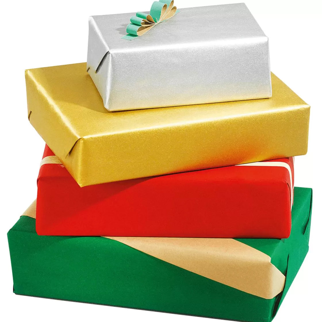 Papel De Regalo | Go Green - Envoltorio Para Regalo Ecológico>DecoWoerner Papel Kraft Liso Dorado Reciclado - Bobina De Papel De Regalo De 50 M oro