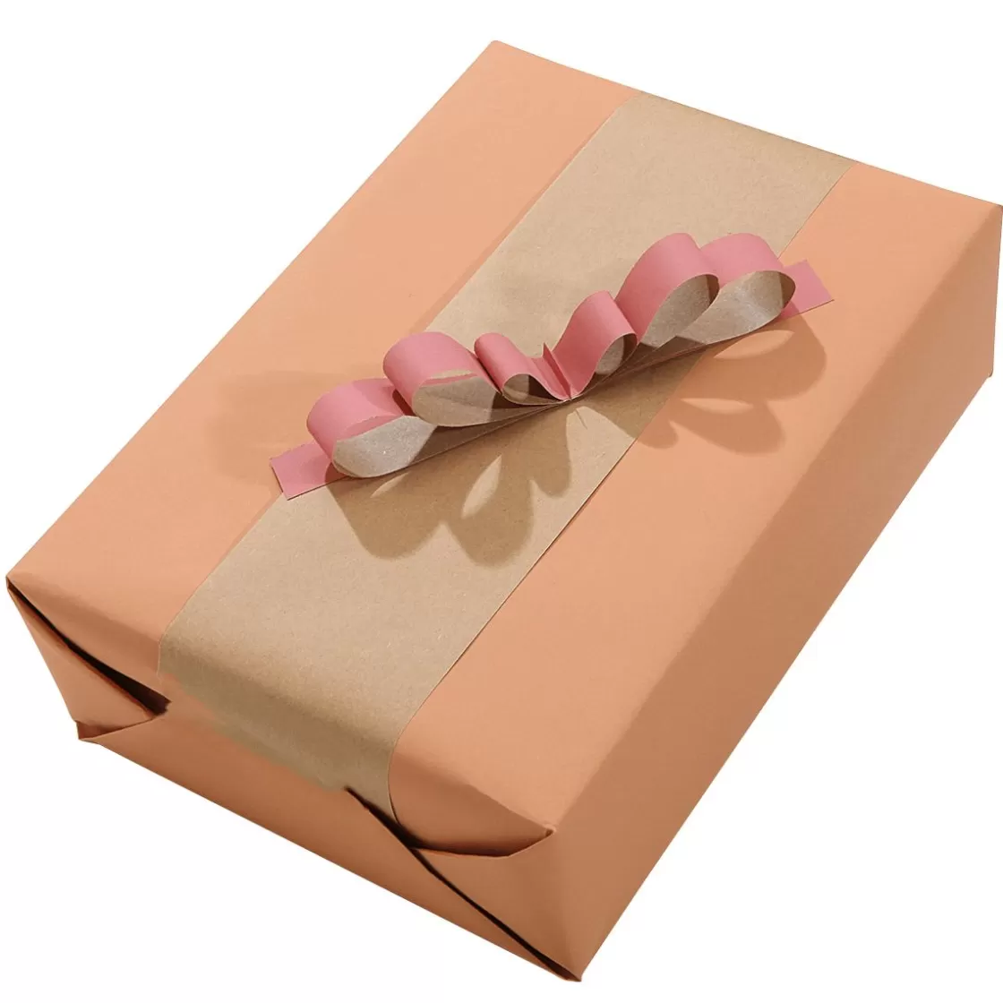 Papel De Regalo | Go Green - Envoltorio Para Regalo Ecológico>DecoWoerner Papel Kraft Liso Reciclado En Color - Bobina De Papel De Regalo De 50 M naranja