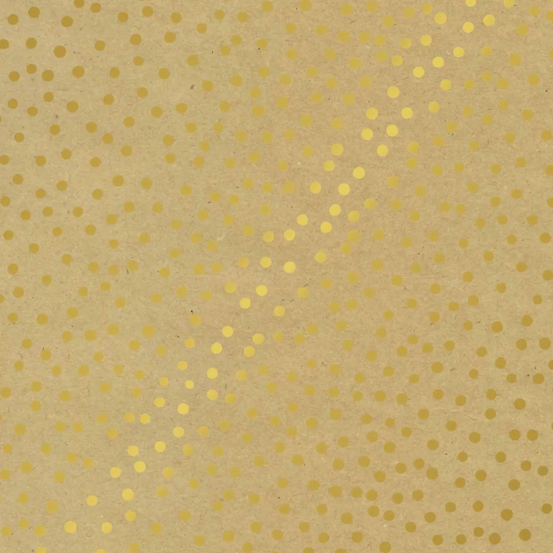 Papel De Regalo | Go Green - Envoltorio Para Regalo Ecológico>DecoWoerner Papel Kraft Reciclado Con Pequeños Puntos Dorados - Rollo De Papel De Envolver De 50 M oro
