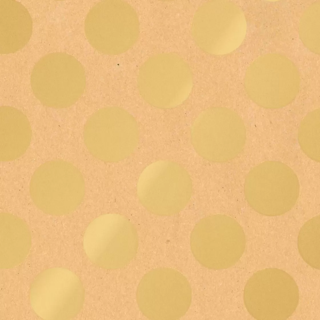 Papel De Regalo | Go Green - Envoltorio Para Regalo Ecológico>DecoWoerner Papel Kraft Reciclado Con Puntos Dorados - Bobina De Papel De Regalo Sostenible De 50 M oro