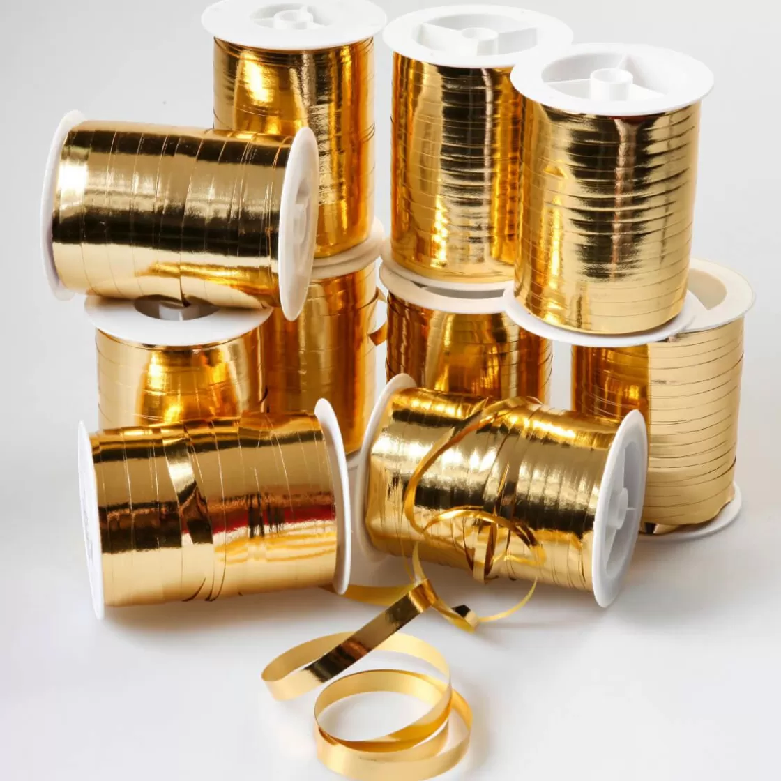 Cintas De Regalo>DecoWoerner Paquete De Ofertas Cintas De Poliéster "Compre 10 Pague 8" oro
