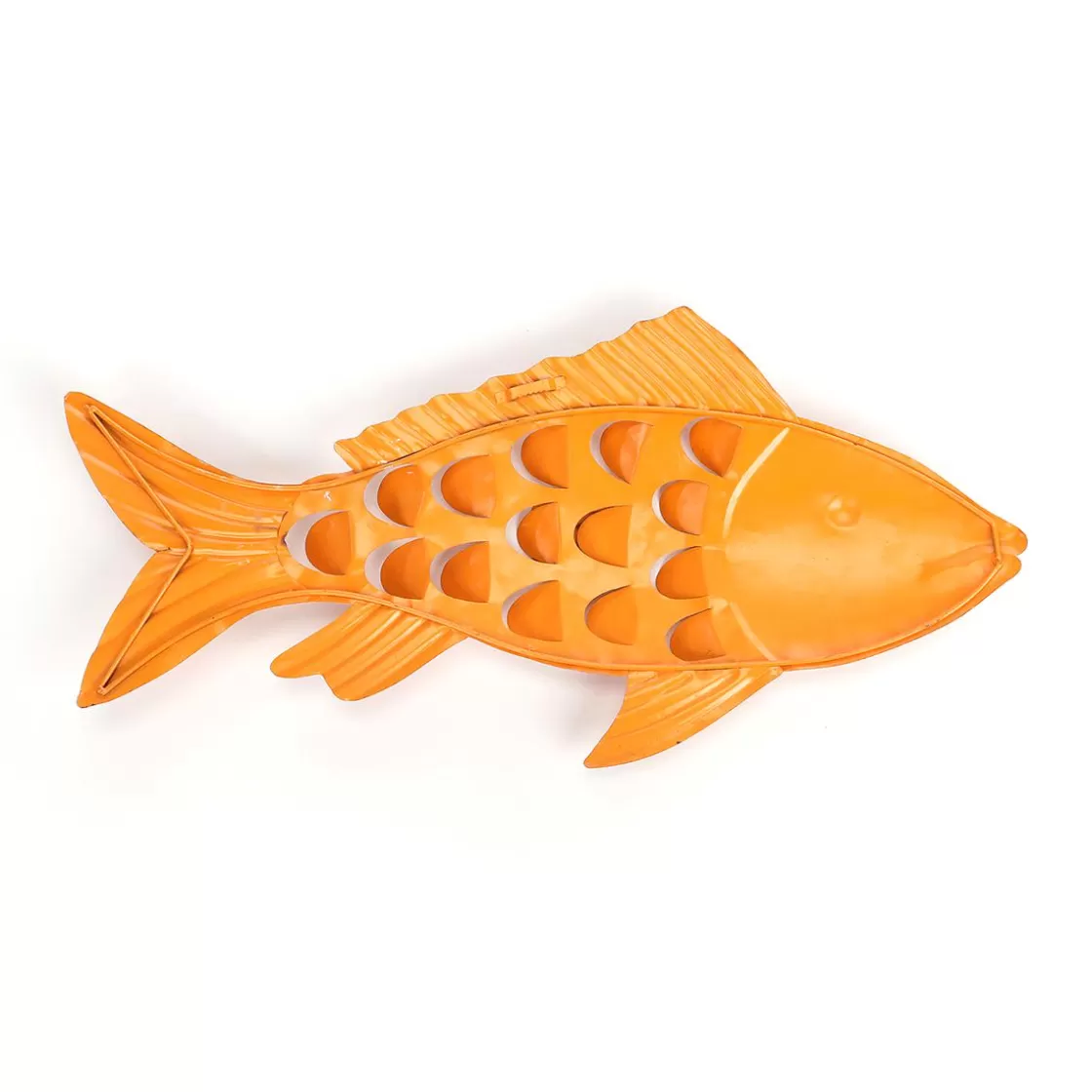 Decoración De Verano>DecoWoerner Peces De Metal Decoración De Pared Con Manchas De óxido 71 Cm naranja