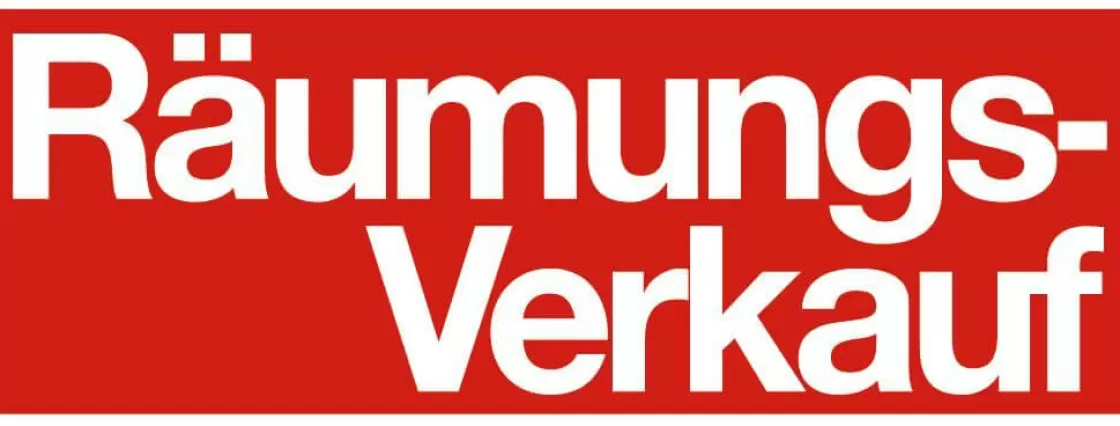 Material De Rebajas>DecoWoerner Pegatina "Räumungs-Verkauf" (liquidación Total) rojo