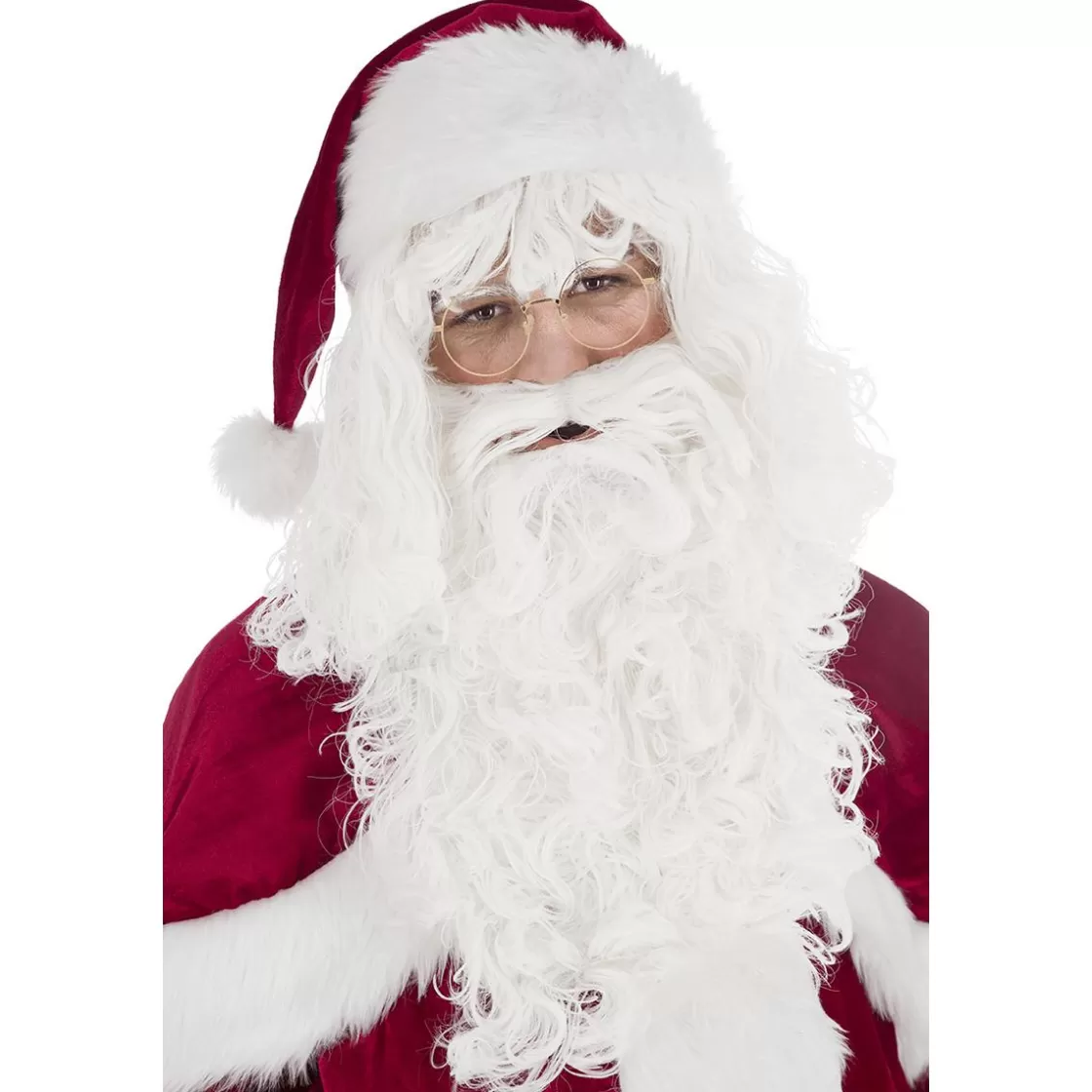 Maniquíes>DecoWoerner Peluca Y Barba Rizadas De Papá Noel blanco