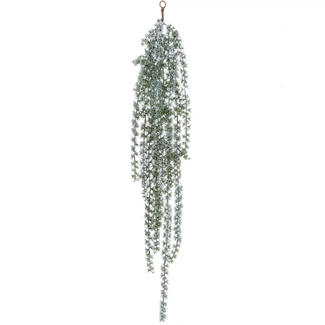 Decoración De Invierno | Plantas Colgantes>DecoWoerner Percha De Alerce Con Escarcha 122 Cm verde