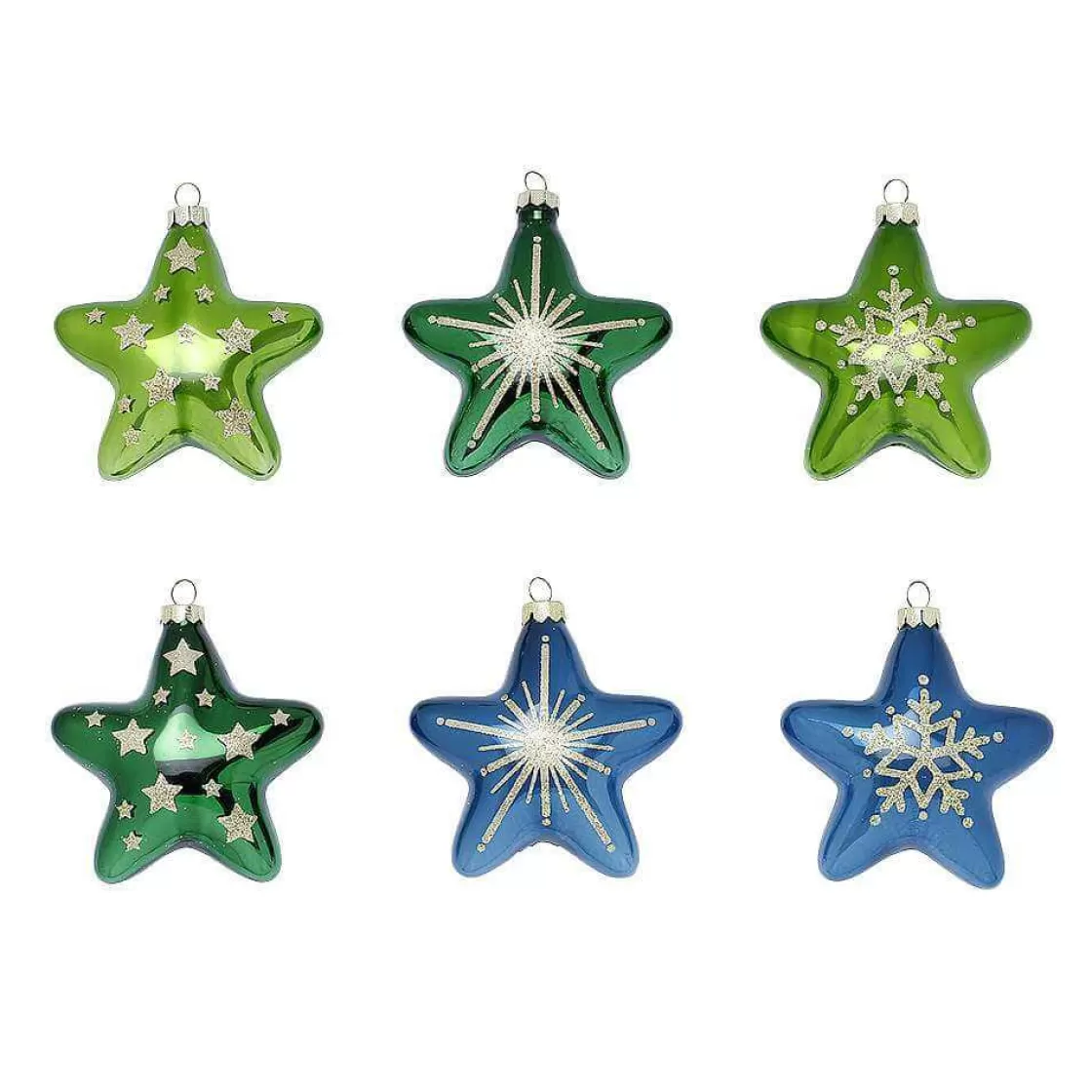 Estrella De Navidad | Bolas De Navidad>DecoWoerner Percha De Navidad "Estrella" 8 Cm, 12 Piezas multicolor