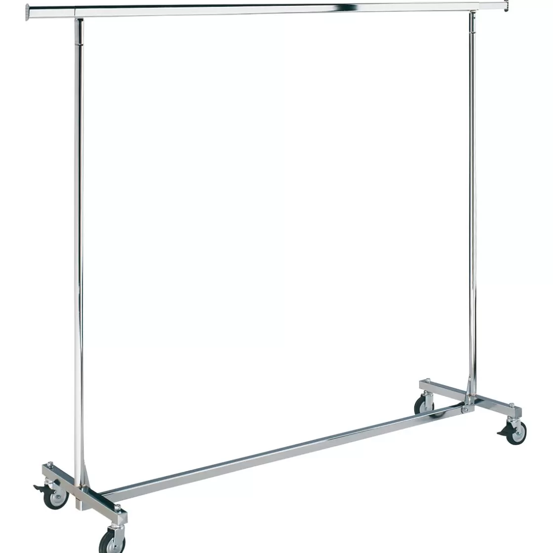 Percheros>DecoWoerner Perchero Con Ruedas Plegable, Altura Fija 150 Cm plata