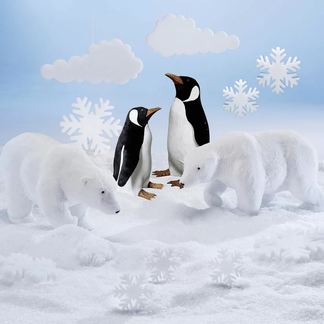 Decoración De Animales | Decoración De Invierno>DecoWoerner Pingüino XXL De Tamaño Natural negro