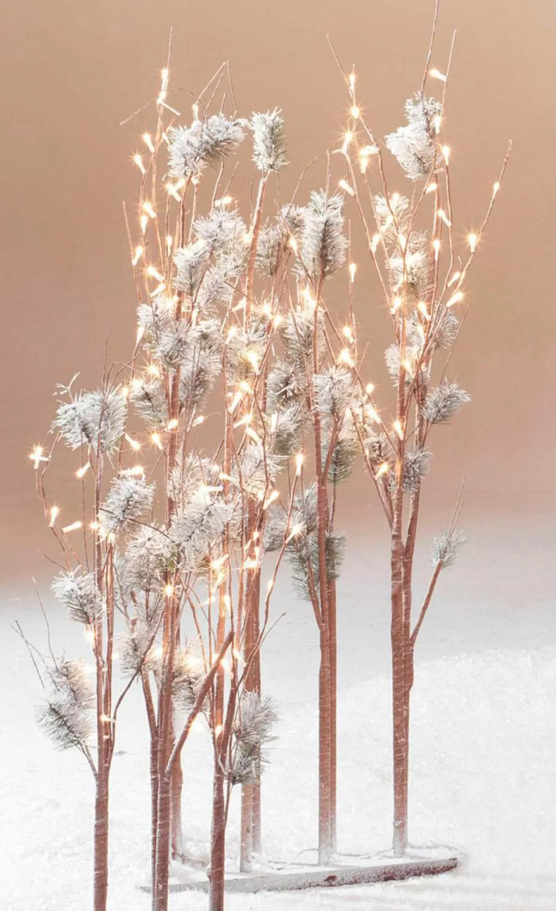 Árboles Artificiales | Figuras De Navidad>DecoWoerner Pino Con Ramas De Luz LED, LED Cálido, 90 Cm marrón
