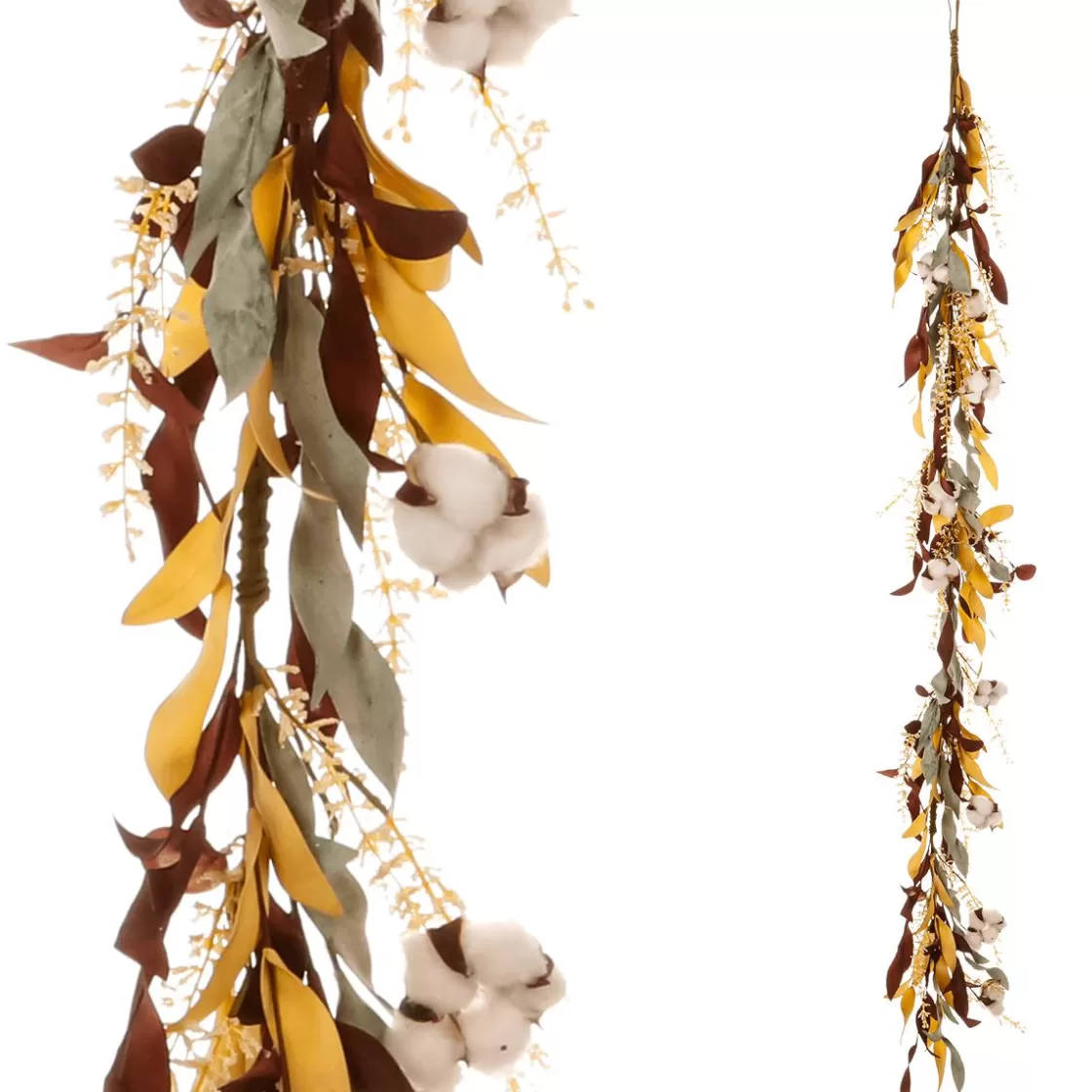 Decoración De Otoño | Guirnaldas Y Vides>DecoWoerner Planta Artificial De Algodón Otoñal Vid 152 Cm marrón