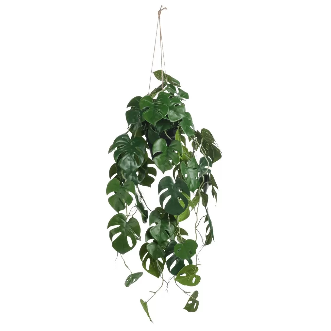 Plantas Colgantes>DecoWoerner Planta Colgante Artificial Monstera En Maceta 106 Cm verde