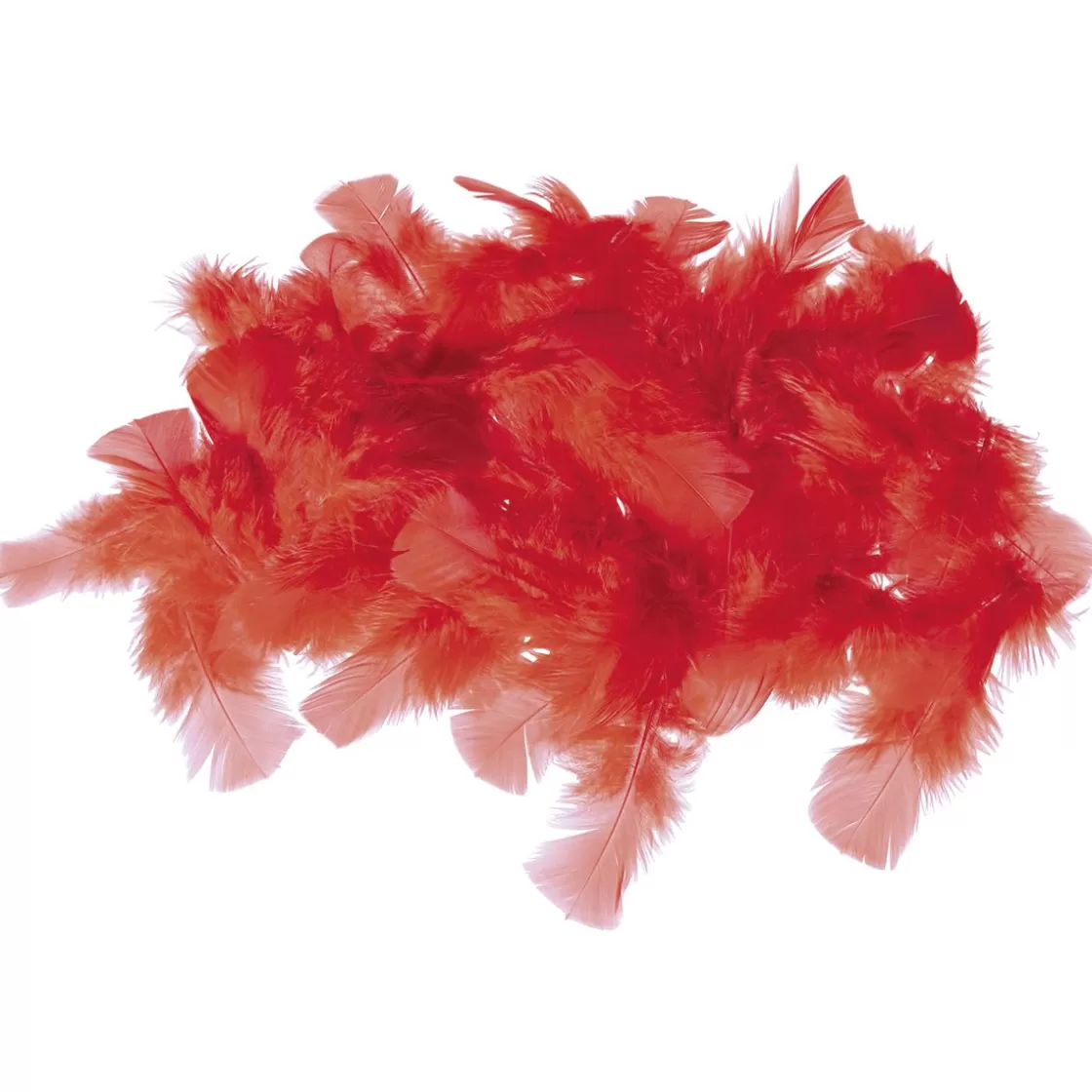 Decoración Dispersa>DecoWoerner Plumas Decorativas Rojas, 20 G rojo