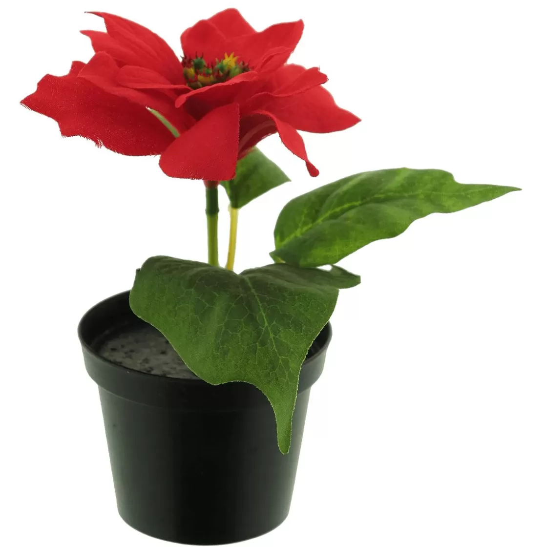 Plantas De Interior | Flores Artificiales>DecoWoerner Poinsettia Artificial En Maceta 15 Cm rojo