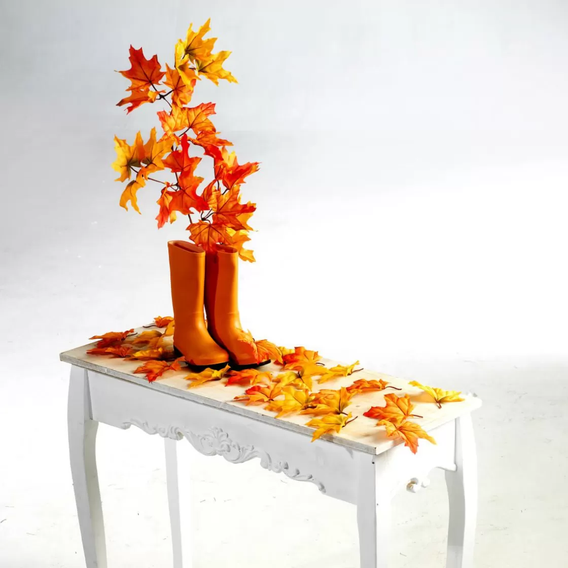 Decoración De Otoño | Ramas Y Ramitas>DecoWoerner Rama De Arce Artificial Ada, Longitud 80 Cm naranja