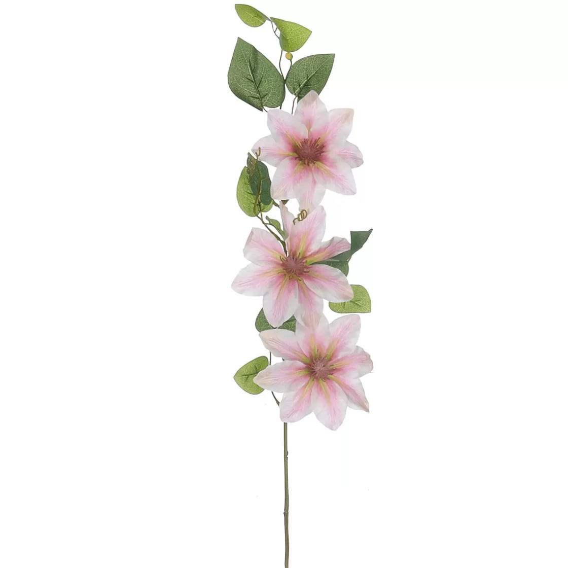 Ramas Y Ramitas>DecoWoerner Rama De Clemátide Artificial 15 X 7 X 80 Cm rosa