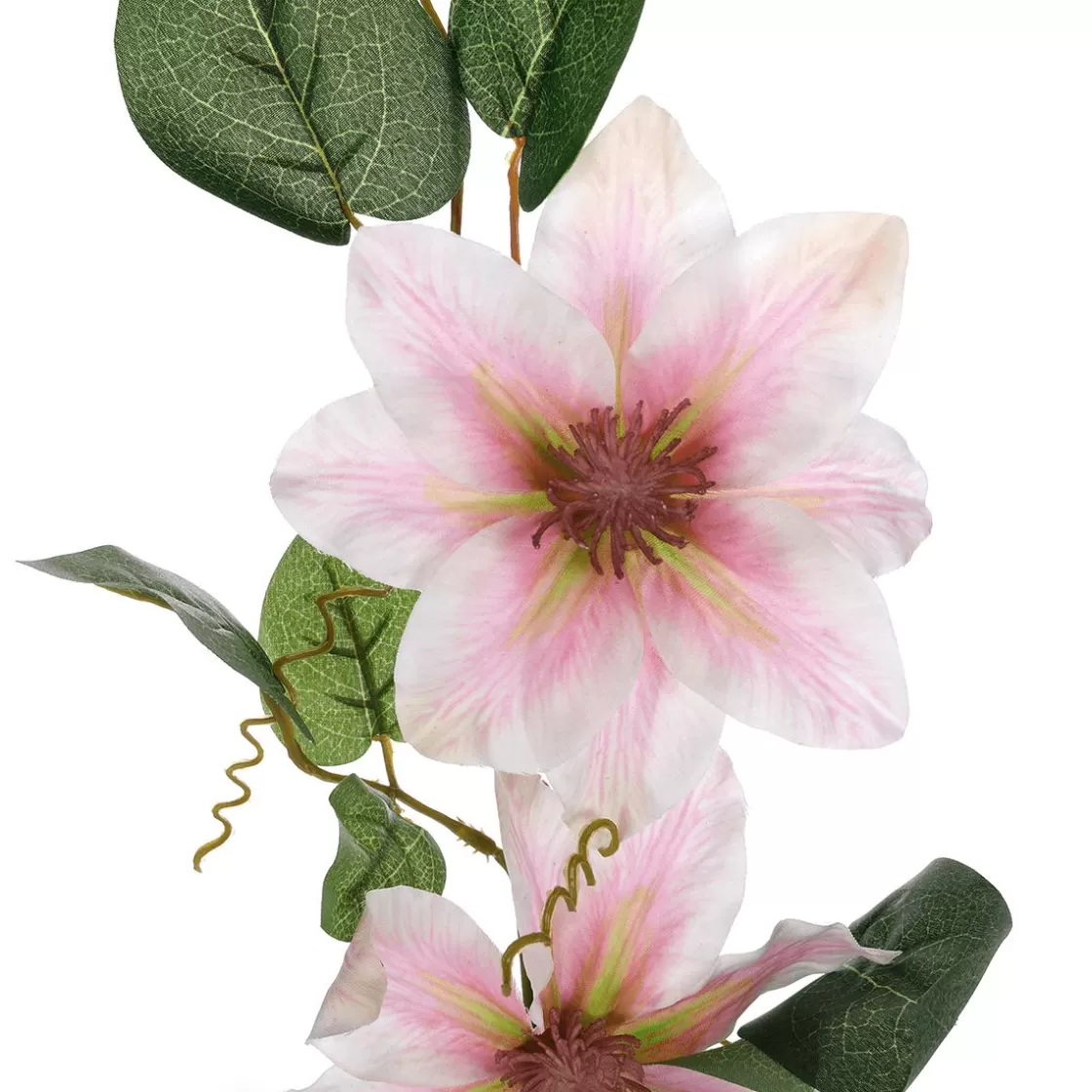 Ramas Y Ramitas>DecoWoerner Rama De Clemátide Artificial 15 X 7 X 80 Cm rosa