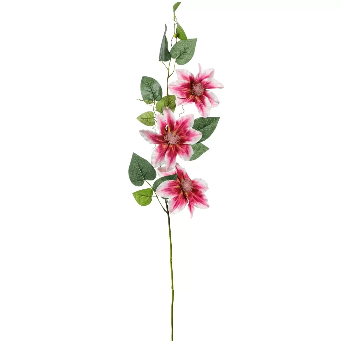 Ramas Y Ramitas>DecoWoerner Rama De Clemátide Artificial 15 X 7 X 80 Cm rosa
