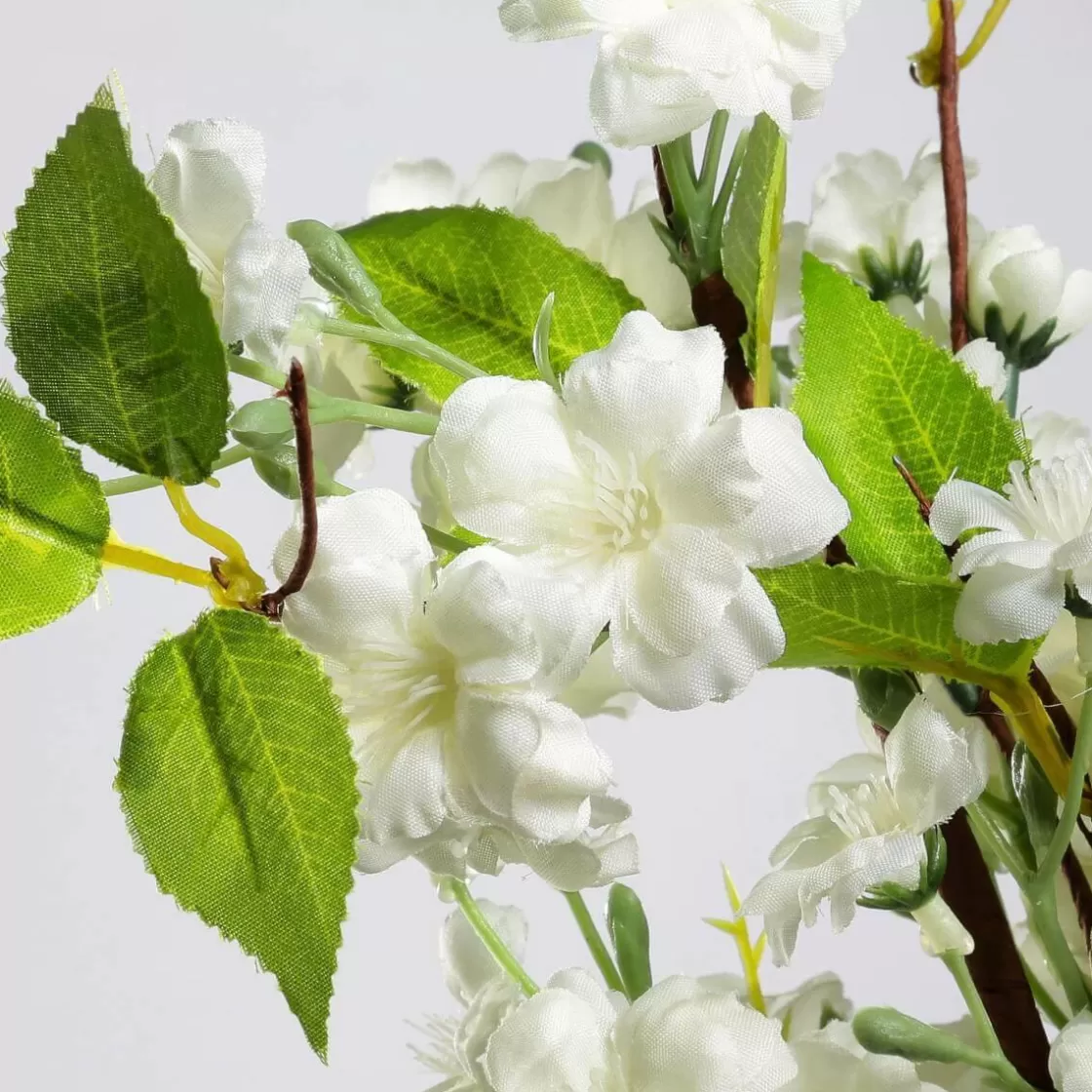 Decoración De Primavera | Ramas Y Ramitas>DecoWoerner Rama De Flores De Cerezo Artificial 65 Cm blanco