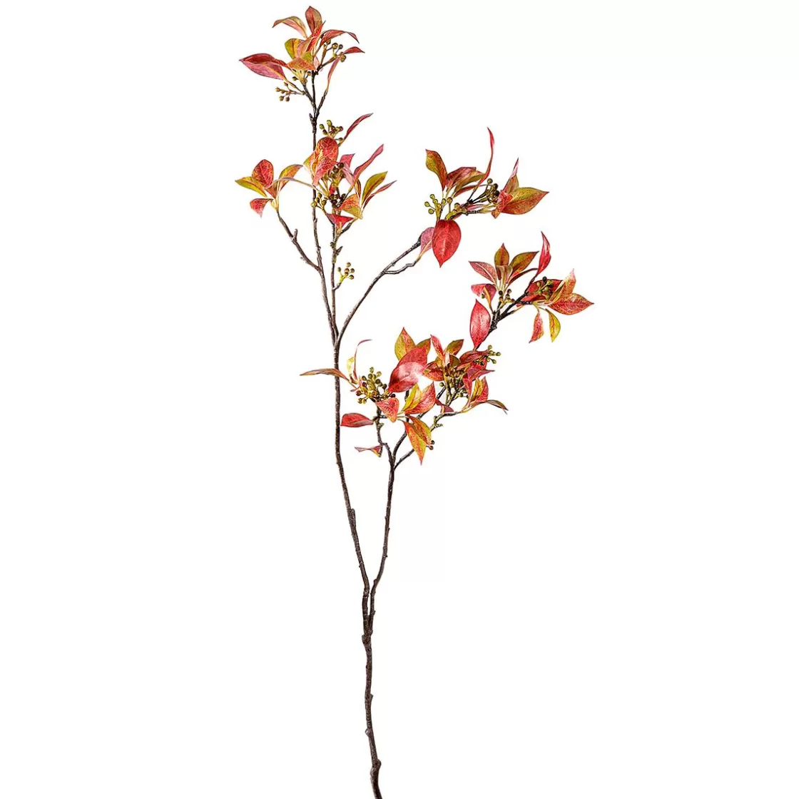 Decoración De Otoño | Ramas Y Ramitas>DecoWoerner Rama De Follaje Otoñal Con Bayas 114 Cm marrón