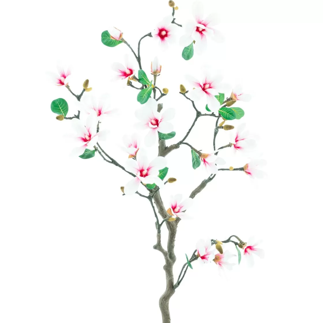 Ramas Y Ramitas>DecoWoerner Rama De Magnolia Artificial Deco 120 Cm blanco