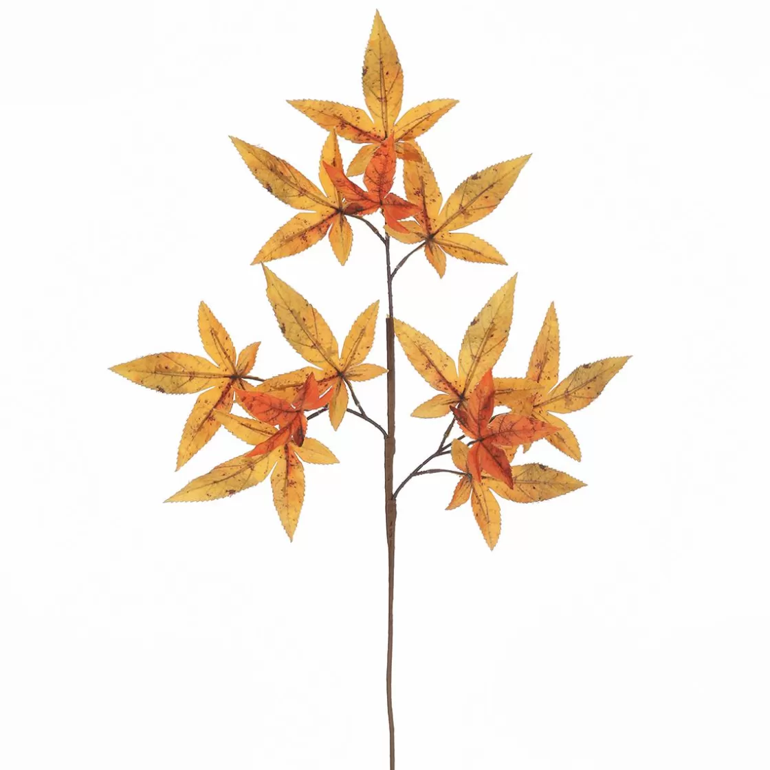 Decoración De Otoño | Ramas Y Ramitas>DecoWoerner Ramas Artificiales De Arce 2 Piezas 81 Cm amarillo