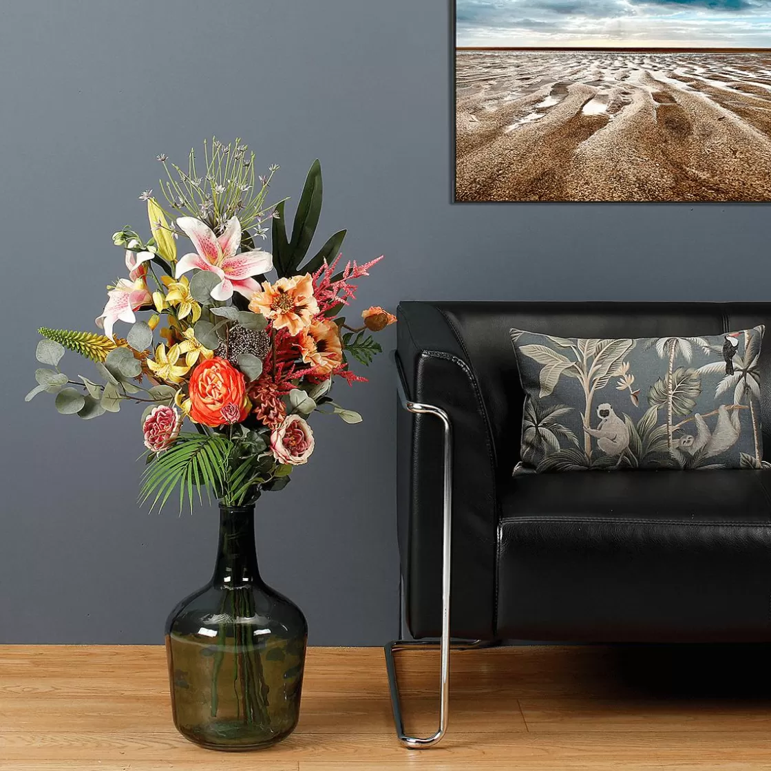 Ramos Y Coronas De Flores>DecoWoerner Ramo De Flores Artificiales De Colores 20 X 50 X110 Cm naranja