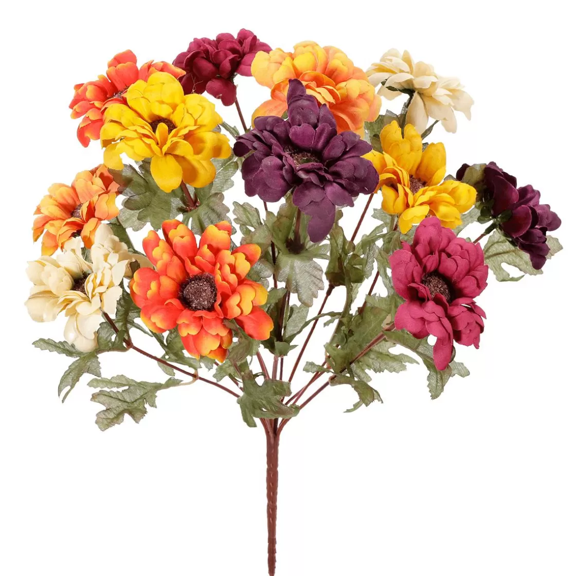 Decoración De Otoño | Ramos Y Coronas De Flores>DecoWoerner Ramo De Flores Artificiales Zinnias, Altura 37 Cm multicolor