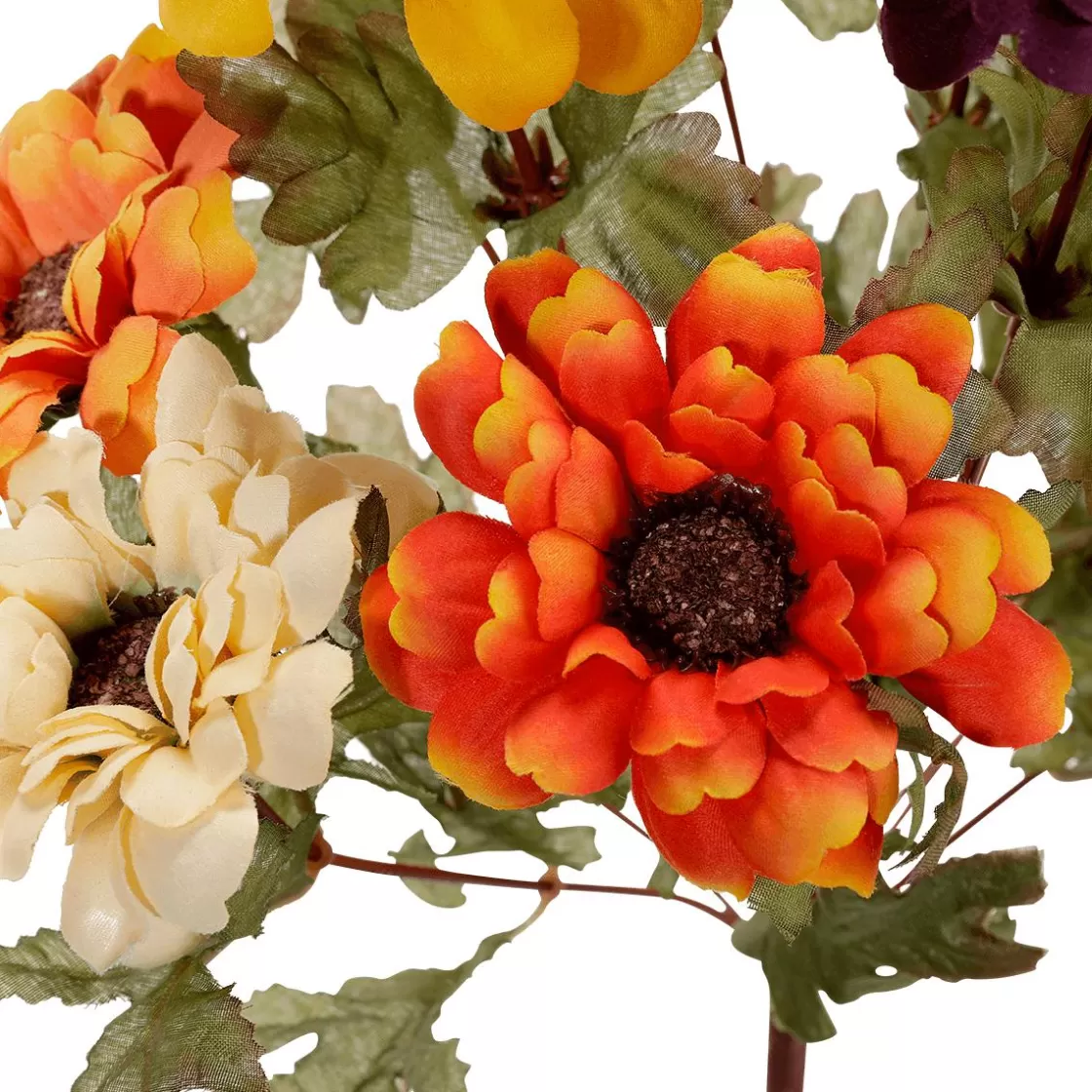 Decoración De Otoño | Ramos Y Coronas De Flores>DecoWoerner Ramo De Flores Artificiales Zinnias, Altura 37 Cm multicolor