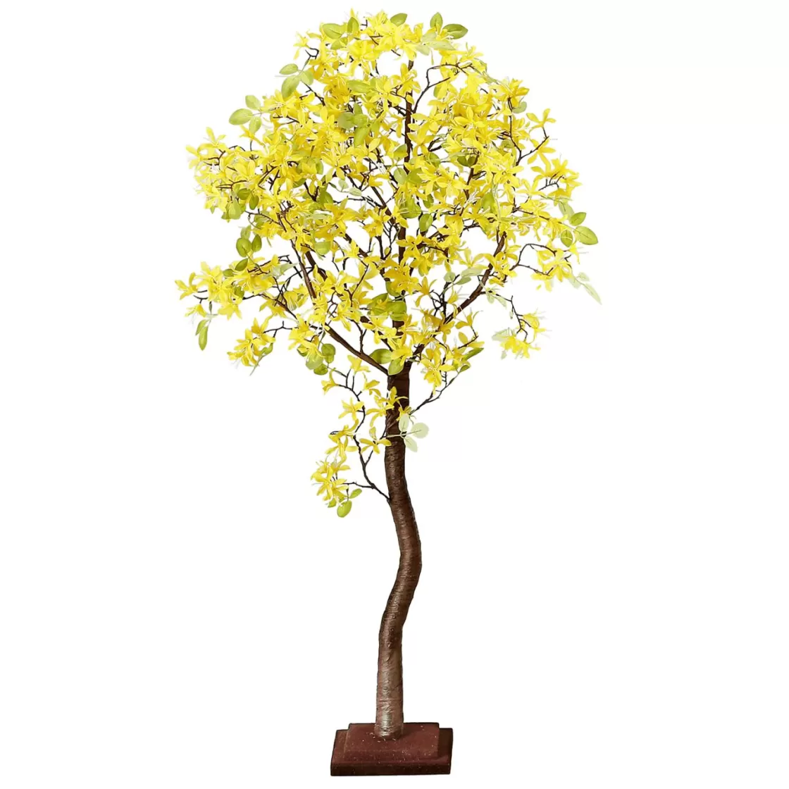 Árboles Artificiales>DecoWoerner Árbol Artificial De Forsythia Con Soporte 120 Cm amarillo
