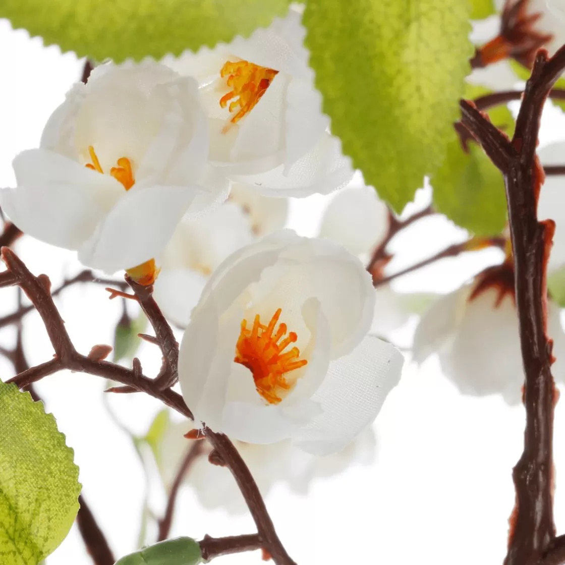 Árboles Artificiales>DecoWoerner Árbol Artificial En Flor De Cerezo Con Soporte 120 Cm blanco
