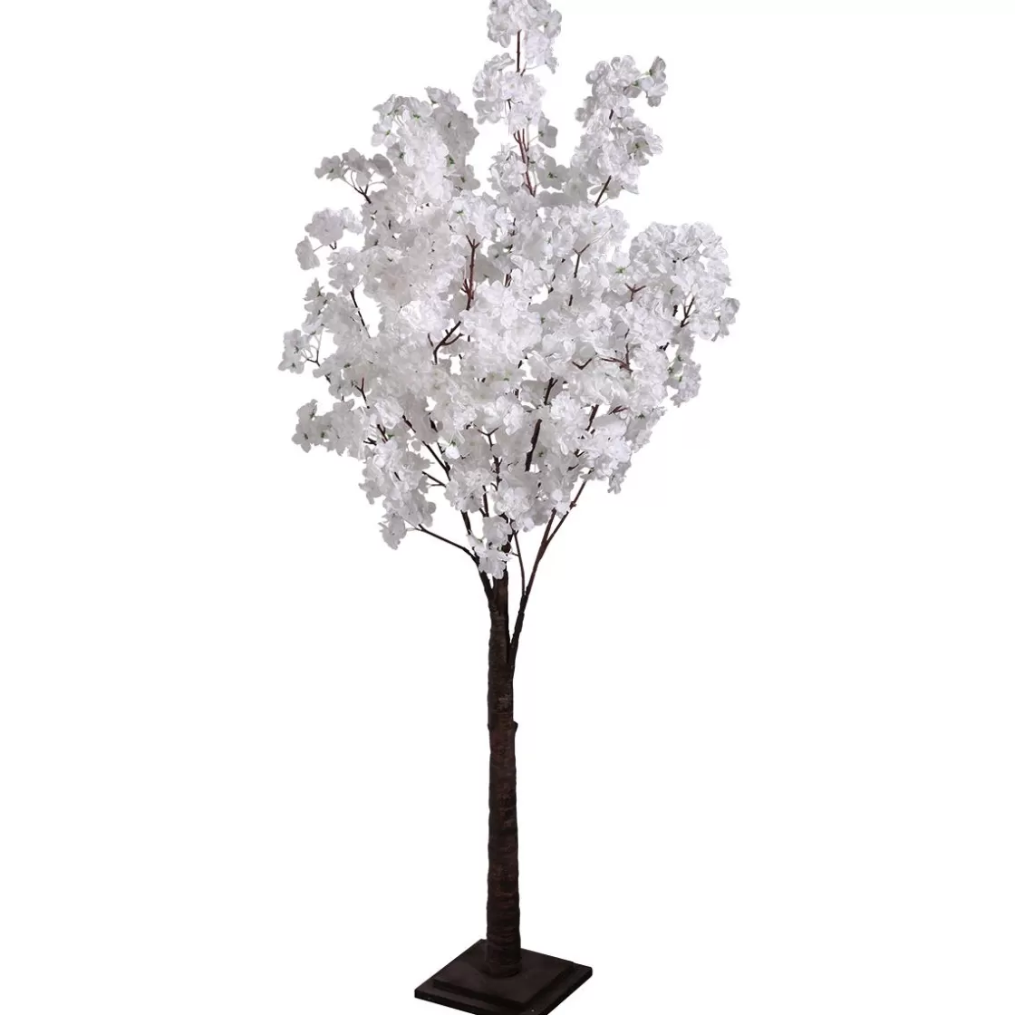 Decoración De Primavera | Árboles Artificiales>DecoWoerner Árbol Con Flores De Cerezo Artificial , 160 Cm blanco
