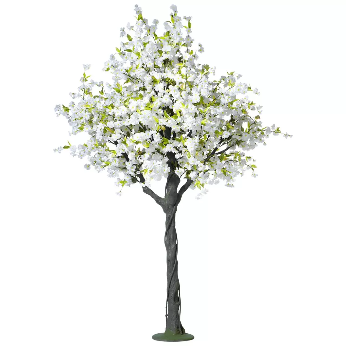 Decoración De Primavera | Árboles Artificiales>DecoWoerner Árbol De Flores De Cerezo Artificial, 220 Cm blanco