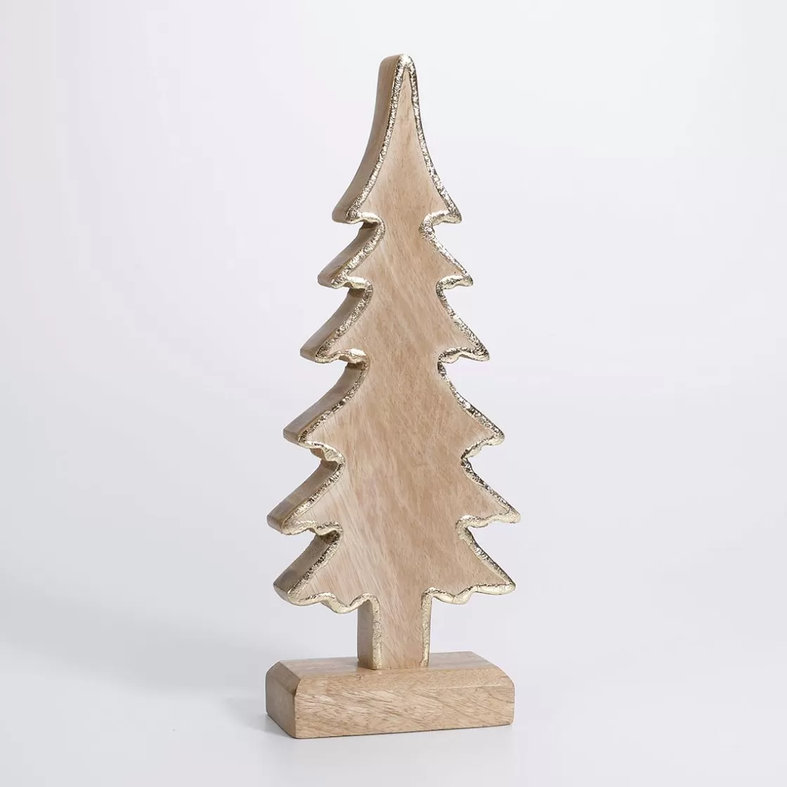 Decoración De Otoño | Figuras De Navidad>DecoWoerner Árbol De Madera De Mango 30 X 12 X 5 Cm Madera natural